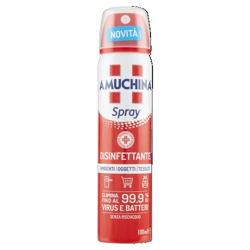 Amuchina Spray Disinfettante Virucida per Ambienti, Oggetti e Tessuti, 100 ml