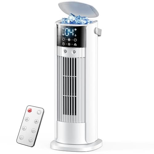 Condizionatore Portatile con Modalità Tempesta, Raffreddatore d'aria 3D Vento Naturale, Silenzioso Night Mode, Climatizzatore 700ML Telecomando Timer 10 ore,Oscillazione 90° per da Casa,Ufficio