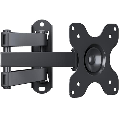 BONTEC Supporto da Parete TV/PC 13-30 pollici, Staffa TV, Universale con Braccio Girevole, Inclinabile e Estensibile, Portata 15 kg, VESA 100x100mm