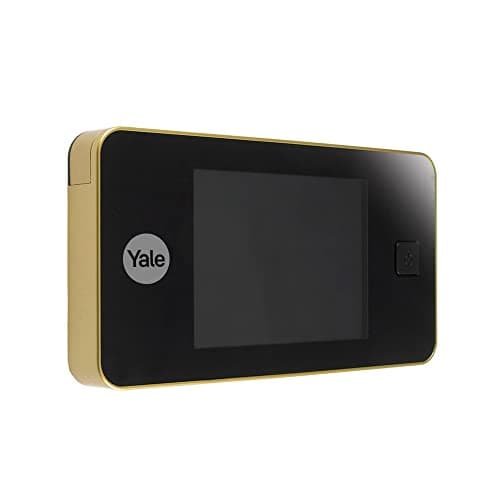 Yale Spioncino Elettronico Digitale 45-0500-1432-00-02-01, Ottone, Visualizzazione dal Vivo, Telecamera di Alta Qualità, Angolo di Visione 105°, Sostituisce lo Spioncino Meccanico della Porta