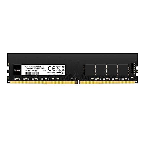 Lexar UDIMM RAM DDR4 8GB 3200 MHz, U-DIMM PC Memoria, DRAM 288-Pin RAM, Memoria Desktop, Memoria per Computer ad alte Prestazioni, Aggiornamento del Modulo RAM (LD4AU008G-B3200ASST)