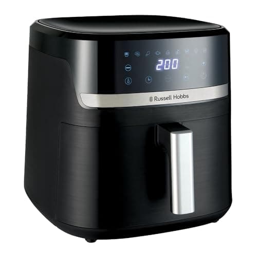 Russell Hobbs Friggitrice ad Aria XXL 8,3L, Rapida (Compatta,9 Programmi) Satisfry (Lavastoviglie ok, 200℃, senza Olio,Touchscreen,Mantenimento in caldo, Arrostire, Panificare, Grigliare) 27632-56
