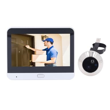 Videocitofono WiFi per Appartamento, Telecamera Spioncino con Display LCD da 4,3, 3MP 1080P, Visione Notturna, Rilevamento del Movimento, Spioncino Digitale con Vista a 160°