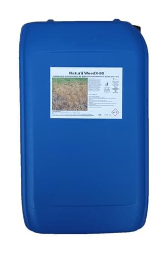 Erbicida totale concentrato Naturìì WeedX-80, kg 25 alto contenuto di acido acetico, per viottoli e infestanti