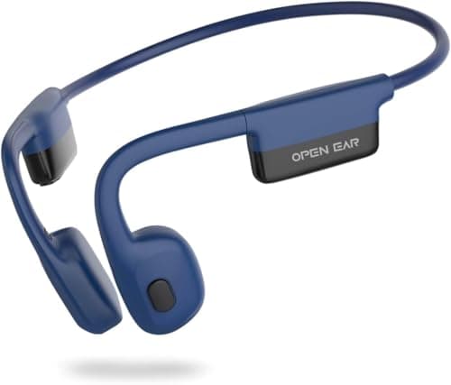 SANOTO Cuffie Conduzione Ossea Bluetooth 5.3, Cuffie a Conduzione Ossea Aperto Con 8 H Di Autonomia, Auricolari Conduzione Ossea Con Doppio Mic, Cuffie Ossea Conduzione Impermeabili IPX6, Per Jogging