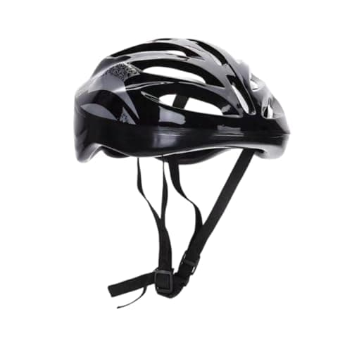 perfeclan Casco da Skateboard, Caschetti da Pattinaggio a Rotelle Vestibilità Regolabile, Caschi da Bici Traspirante per Uomo Donna, Visiera per Adulti per Ciclismo, Equitazione,Monopattino, Sci, Nero