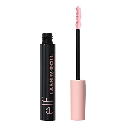 e.l.f. Lash 'N Roll Mascara, mascara incurvante per ciglia visibilmente sollevate, solleva e separa le ciglia. Formula resistente, prodotto vegano e non testato sugli animali, Black