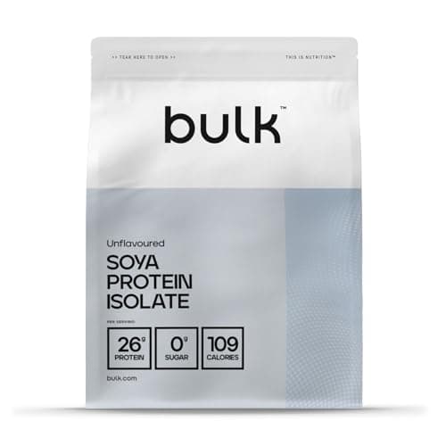 Bulk Proteine isolate di soia, Frullato proteico vegano, Non aromatizzato, 1kg, 33 porzioni