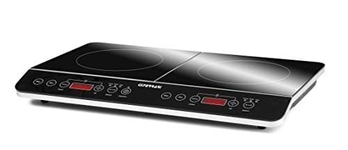 G3 Ferrari G10047 Piastra ad Induzione Doppia "Hi-Tech Chef", 3500W, Display digitale, Comandi Soft-Touch, Vetro Temperato, Grandi area di cottura, 60.3 x 36.3 x 6,5 cm