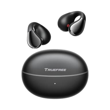 truefree B1 Cuffie auricolari aperte, auricolari Bluetooth con clip per orecchie aperte Comfort, auricolari wireless 5.4 con suoni spaziali, vestibilità stabile, 25 ore di riproduzione