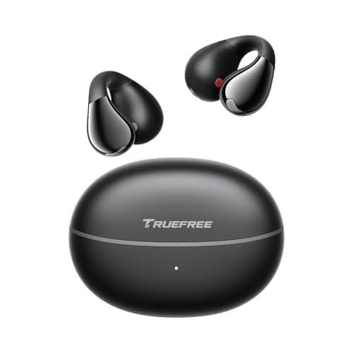 truefree B1 Cuffie auricolari aperte, auricolari Bluetooth con clip per orecchie aperte Comfort, auricolari wireless 5.4 con suoni spaziali, vestibilità stabile, 25 ore di riproduzione