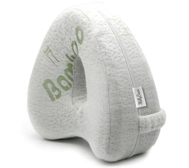 Cuscino per Gambe per Dormire sul Fianco - Cuscino Ortopedico per le Ginocchia per il Sollievo dal Dolore alla Schiena/Fianco/Articolazioni e Sciatica, Fatto di Memory Foam e Copertura in Bambù