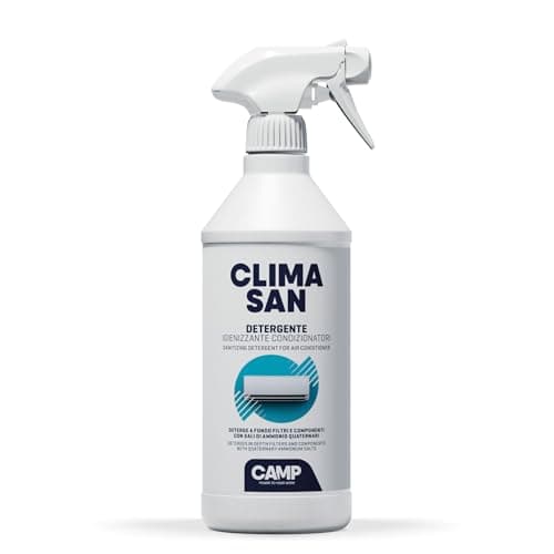 CAMP Climasan Detergente - Igienizzante Climatizzatore Specifico per Filtri e Componenti, Spray Condizionatore Igienizzante ad Azione Immediata, Pulisce a Fondo ed Elimina i Cattivi Odori, 750 ml