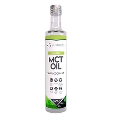 MCT Olio OIL Organic Biológico 100% Cocco | Acido Caprilico C8 & Acido Capriccio C10 | Non-GMO | Paleo | Paleo | Dieta Keto | Vegan | Senza glutine | bottiglia di vetro