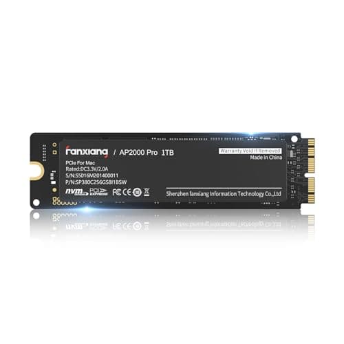 fanxiang SSD 1TB NVMe per Macbook, Lettura fino a 3500MB/s Compatibile con l'aggiornamento Apple per MacBook Air, per MacBook Pro, iMac e Mac Pro - AP2000Pro