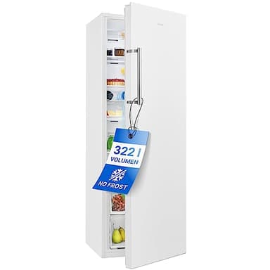 Bomann® VS 7345 Fridge without Freezer Compartment 322 L / 172 cm/Fridge with Quick Cooling Function and MultiAirflow System for Even Cooling, Drinks Fridge 5 Shelves, Door Hinge Changeable