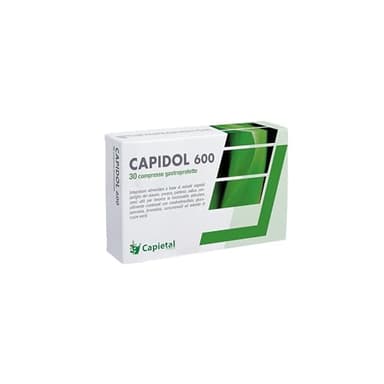 Capietal - Capidol 600, Integratore a Base di Estratti Vegetali, Azione Antinfiammatoria e Antidolorifica, Confezione da 30 Compresse