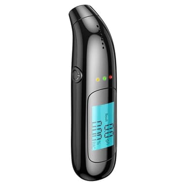 Chingcoo Etilometro Portatile Certificato, Etilometro Professionale con Display Digitale LCD e Chip ad Alta Sensibilità, Facile da trasportare