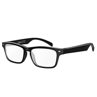 CatXQ Occhiali Intelligenti Smart Glasses,Wireless Bluetooth,IP5 Waterproof,Bone Conduction Sound (Music&Call) for all Smart Devices Support DIY Lens Replacement - Blue Light Filtering