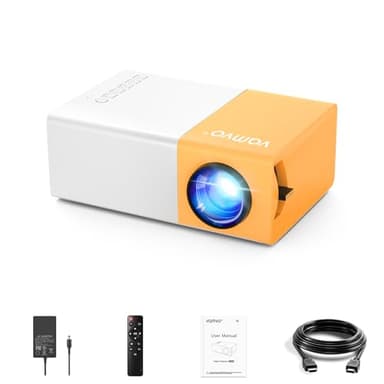 Mini Proiettore, Videoproiettore vamvo, Proiettore Cinematografico Portatile, Compatibile con Smartphone/PS4/Firestick, il Video Può Essere Trasmesso Direttamente al Proiettore Tramite un Cavo Dati