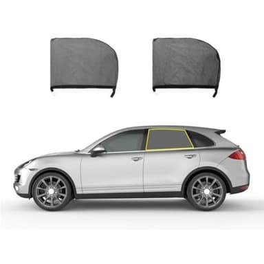 GuriDo Tendine Parasole Auto per Hyundai Kona 2017-2022, Anteriore Posteriore Finestrini Laterali Protezione UV e Privacy Accessori,B/Rear-Window