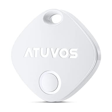 ATUVOS Smart Air Tracker Tag 1 Pezzo, Bluetooth Localizzatore Compatibile con Apple Dov'è (solo iOS, Android non supportato), Trova oggetti e chiavi, Bagagli, Portafogli, Valigie,Batteria Sostituibile