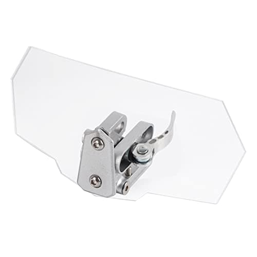 Deflettore Parabrezza Moto, Deflettore Moto Scooter Regolabile Universale Spoiler Parabrezza Trasparente Prolunga Parabrezza per la Maggior Parte delle Moto