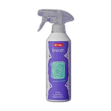Dr.Neu BREATH - Cura Lavatrice Enzimatico, Senza ciclo a vuoto. Elimina sporco e cattivi odori - Flacone Spray 500 ml