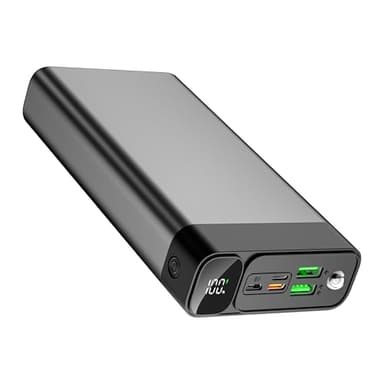 Power bank 50000 mAh, 22,5 W QC 3.0, 20 W, PD USB-C, caricabatterie portatile a ricarica rapida, con display digitale e torcia elettrica, adatto per iPhone, Samsung, tablet, ecc