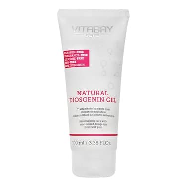Vitabay Crema vaginale gel idratante 100 ml con radici di igname selvatico 80% e diosgenina naturale gel 64% - Crema gel vaginale progesterone crema vagininali secchezza natural cream progesterona