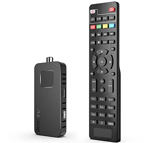 DCOLOR Decoder DVB-T2 Decoder Digitale Terrestre 2025, Mini Chiavetta TV HDMI Nascosta Dietro la TV, Decoder DVB-T2 HDMI TV Stick, HD 1080P H265 HEVC Main 10 Bit, Supporto USB WiFi/PVR