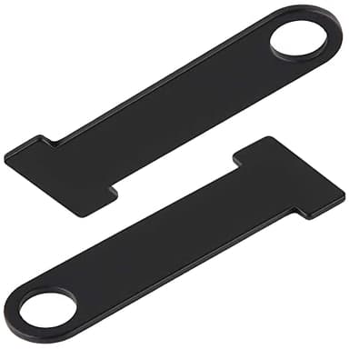 XYDZ Helmet Lock Extension for Motorcycle, 2pcs Motorcycle Open/Full Face Helmet Lock Quick Release Buckle Fastener - Black