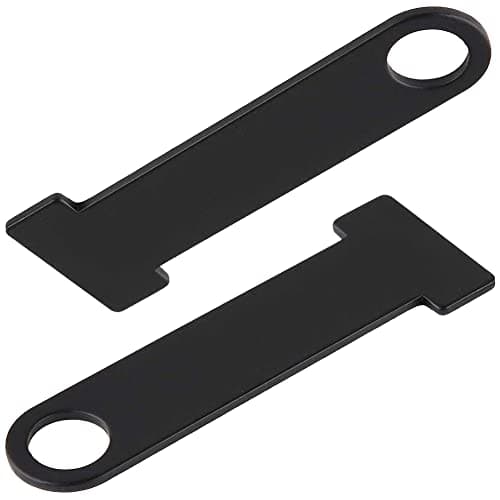 XYDZ Helmet Lock Extension for Motorcycle, 2pcs Motorcycle Open/Full Face Helmet Lock Quick Release Buckle Fastener - Black