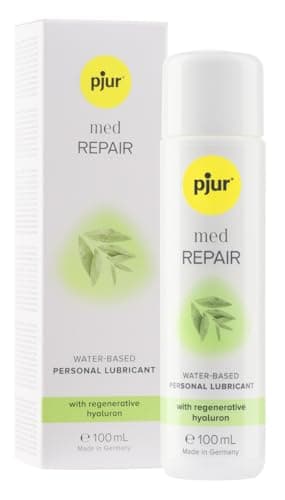 pjur med REPAIR (100ml) - Gel lubrificante medicinale a base d’acqua - l’acido ialuronico rigenera la pelle secca e stressata