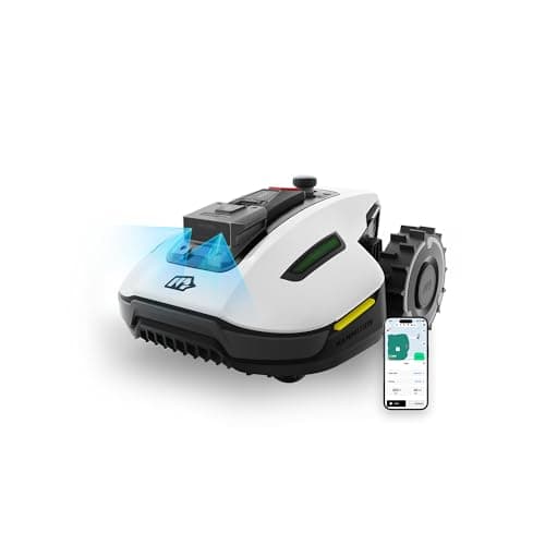 MAMMOTION YUKA mini 500 Robot Tagliaerba Senza Filo Perimetrale, Consigliato 500m², Max. 700m², Mappatura Automatica Visione AI 3D, Pendenza 50%, 5 Lame a Rasoio Orientabili, con Modulo 4G