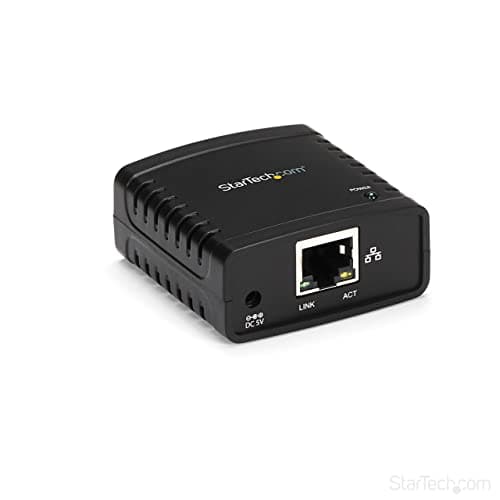 StarTech.com Server di rete per Stampante Ethernet 10/100 Mbps con porta USB 2.0