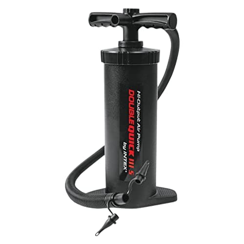 Intex 68605 - Pompa Manuale Double Quick, Plastica, Nero, 37 cm