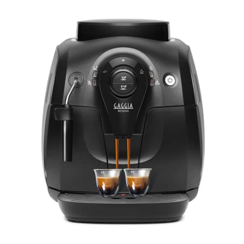 Gaggia Besana, Macchina da Caffè Automatica per Espresso e Cappuccino, Caffè in Grani, RI8081, 1400W, Nero, 100% Made in Italy