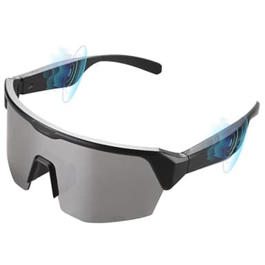 OBEST Occhiali da Sole Intelligenti, Bluetooth Stereo Senza Fili Audio, con Cancellazione del Rumore, Risposta One-Clic, Protezione UV, Navigazione Vocale, Adatti per Alpinismo, Ciclismo e Corsa