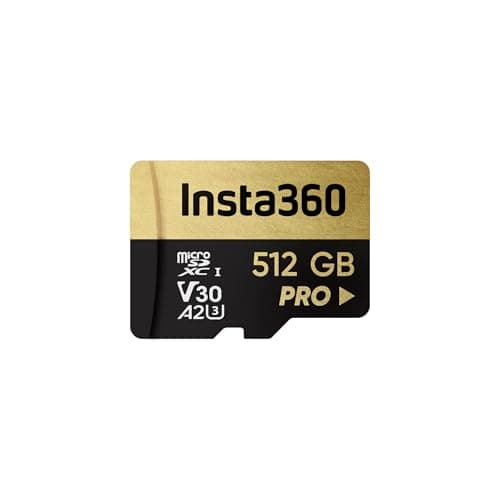 Insta360 Scheda di memoria MicroSD UHS-III V30 A2 da 512 GB per One X/One X2/X3/X4, One R/One RS, Ace Pro e Sphere Action Camera