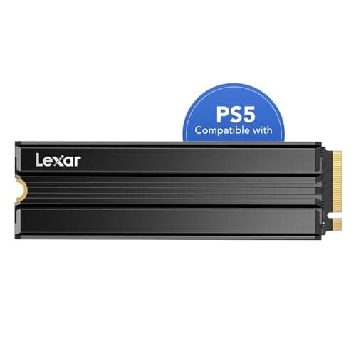 Lexar NM790 SSD Interno 1TB con dissipatore di calore, M.2 2280 PCIe Gen4x4 NVMe SSD, Fino a 7400MB/s in Lettura, 6500MB/s in Scrittura, Disco a Stato Solido per PS5, PC, laptop (LNM790X001T-RN9NG)