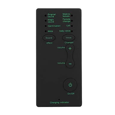 Scheda Audio Portatile Mini Voice Changer, 4 Effetti Sonori e 4 Cambi di Voce Amplificatore Scheda Audio per Telefono Cellulare PC Versione Inglese Computer Portatile