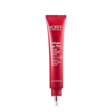 Korff Collagen Age Filler Contorno Occhi e Labbra, Azione riempitiva effetto filler Collagene Marino, Vitamina PP 15ml