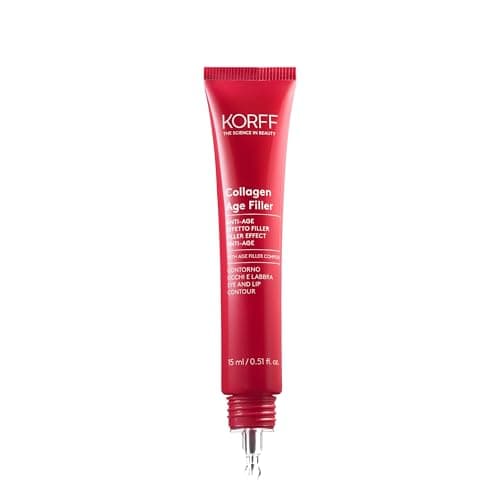 Korff Collagen Age Filler Contorno Occhi e Labbra, Azione riempitiva effetto filler Collagene Marino, Vitamina PP 15ml