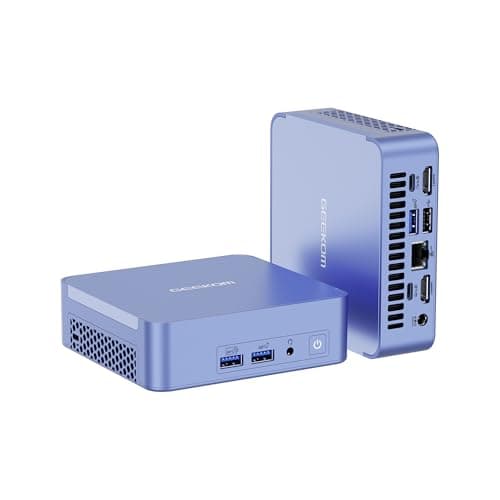 GEEKOM AX8 Pro Ai Mini PC: AMD Ryzen R7-8745HS (8C/16T, fino a 4,9 GHz), 32 GB RAM DDR5 5600 MHz, SSD PCIe Gen 4 512 GB. Desktop compatto con Windows 11 Pro, AMD Radeon 780M, WiFi 6E, BT5.2, LAN 2,5G.