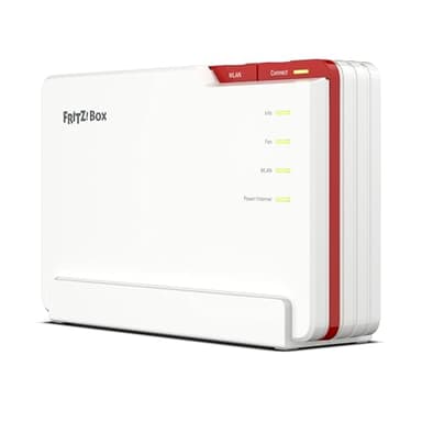 AVM FRITZ!Box 5690 Pro - Premium Modem Router Wi-Fi 7 Tri Band (2.4 GHz, 5 GHz, 6 GHz) Fino a 18.500 Mbit/s, per FTTC E/VDSL, ADSL e Fibra Ottica con ONT, 1x Wan 2,5 Gb, 4x Lan Gb, Zigbee, Mesh
