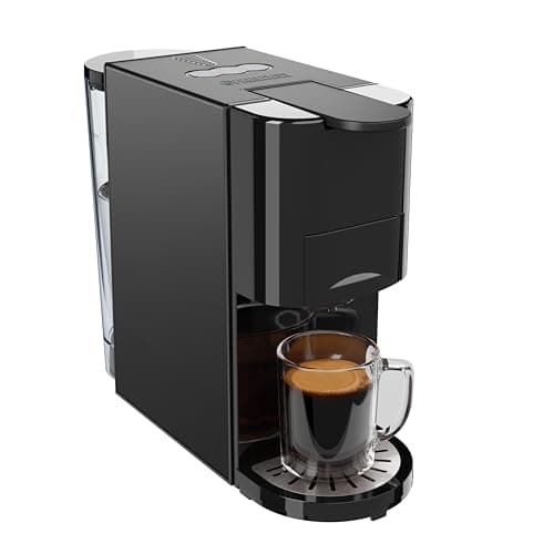 Princess Macchina caffè multi-capsula, pompa italiana da 19 bar, serbatoio d’acqua 800 ml, compatibilità 4-in-1, 1450 W, compatibile con Nespresso® e Dolce Gusto®, senza BPA, parti rimovibili, 249454