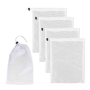 Viilich 4 sacchetti di ricambio, filtro in tessuto, sacchetti per la pulizia, accessori per aspirapolvere per piscina, per la raccolta di foglie e piccoli detriti
