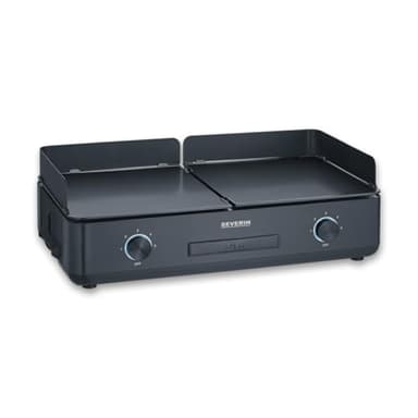 SEVERIN PG 8569 SUAVE Piastra per grigliare professionale extra large, Temperatura fino a 240°, Potenza 2.200 W
