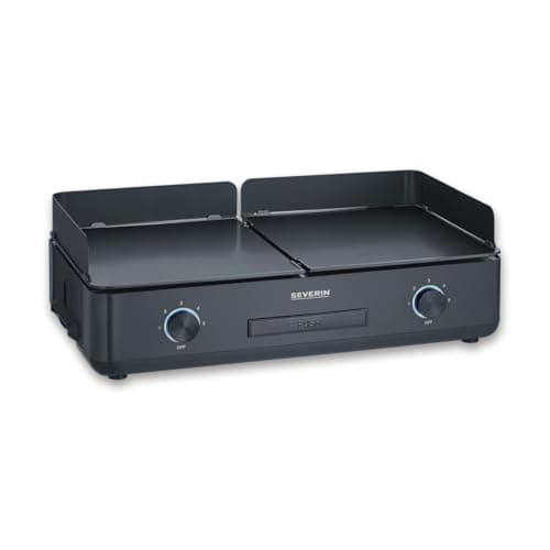 SEVERIN PG 8569 SUAVE Piastra per grigliare professionale extra large, Temperatura fino a 240°, Potenza 2.200 W